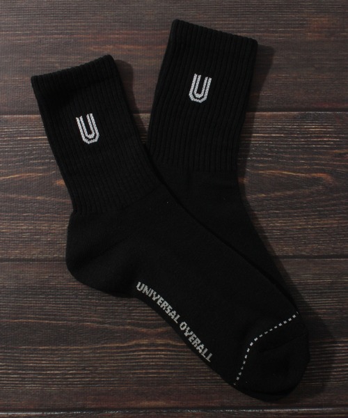 UNIVERSAL OVERALL（ユニバーサルオーバーオール）の「【UNIVERSAL OVERALL/ユニバーサルオーバーオール】3Pソックス サイドUOロゴクオーター/靴下（ソックス/靴下・メンズ・マルチ/その他1/その他2/その他3/その他4・25-27CM）」の7枚目の写真
