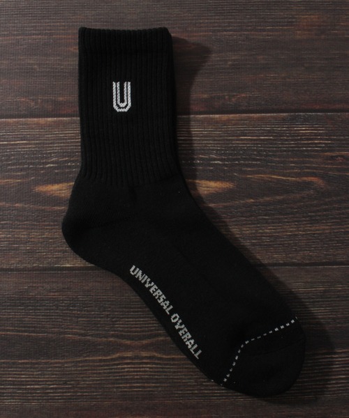 UNIVERSAL OVERALL（ユニバーサルオーバーオール）の「【UNIVERSAL OVERALL/ユニバーサルオーバーオール】3Pソックス サイドUOロゴクオーター/靴下（ソックス/靴下・メンズ・マルチ/その他1/その他2/その他3/その他4・25-27CM）」の8枚目の写真