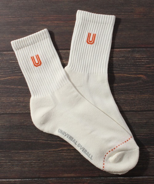 UNIVERSAL OVERALL（ユニバーサルオーバーオール）の「【UNIVERSAL OVERALL/ユニバーサルオーバーオール】3Pソックス サイドUOロゴクオーター/靴下（ソックス/靴下・メンズ・マルチ/その他1/その他2/その他3/その他4・25-27CM）」の9枚目の写真
