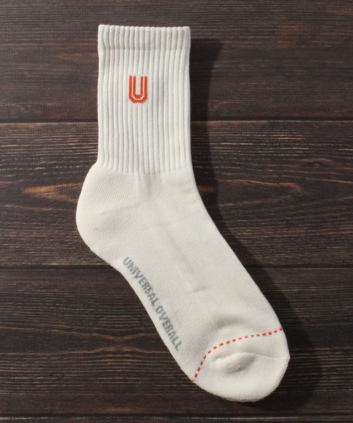 UNIVERSAL OVERALL（ユニバーサルオーバーオール）の「【UNIVERSAL OVERALL/ユニバーサルオーバーオール】3Pソックス サイドUOロゴクオーター/靴下（ソックス/靴下・メンズ・マルチ/その他1/その他2/その他3/その他4・25-27CM）」の10枚目の写真