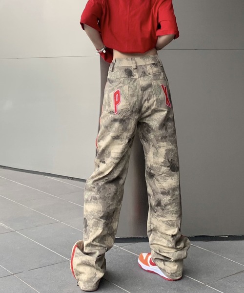 meJane（ミージェーン）の「サイドZIPカモフラデザインパンツ（カーゴパンツ・レディース・ダークベージュ・S/M）」の5枚目の写真
