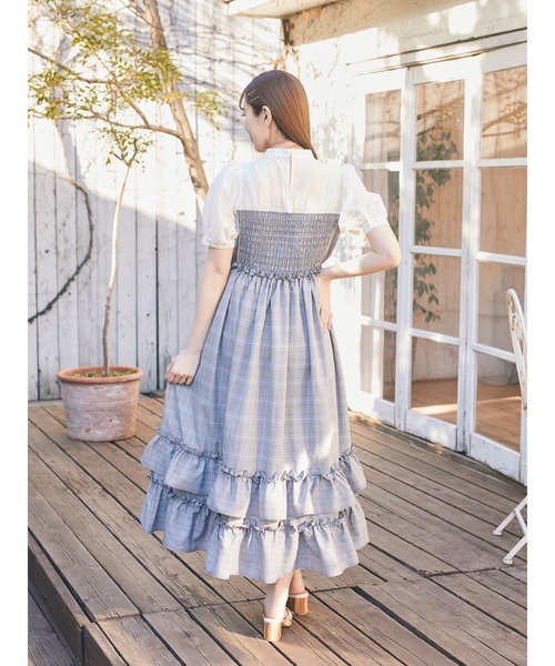 Areeam（アリーム）の「ドッキングチェックワンピース（ワンピース