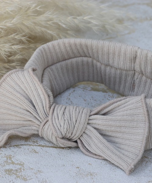 lien de famille （リヤンドファミーユ）の「8colorﾘﾌﾞﾍｱﾊﾞﾝﾄﾞ（その他ベビー用品・キッズ・ライトオレンジ系/ピンク/サンドベージュ/ホワイト・ONE SIZE]）」の20枚目の写真