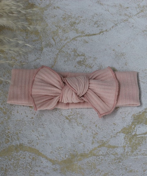 lien de famille （リヤンドファミーユ）の「8colorﾘﾌﾞﾍｱﾊﾞﾝﾄﾞ（その他ベビー用品・キッズ・ライトオレンジ系/ピンク/サンドベージュ/ホワイト・ONE SIZE]）」の17枚目の写真