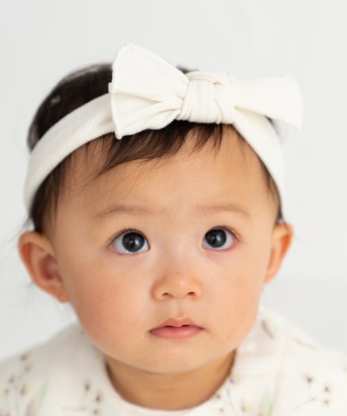 lien de famille （リヤンドファミーユ）の「8colorﾘﾌﾞﾍｱﾊﾞﾝﾄﾞ（その他ベビー用品・キッズ・ライトオレンジ系/ピンク/サンドベージュ/ホワイト・ONE SIZE]）」の7枚目の写真