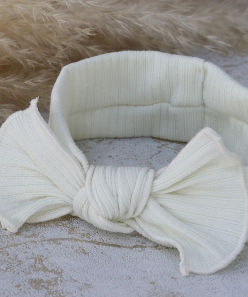 lien de famille （リヤンドファミーユ）の「8colorﾘﾌﾞﾍｱﾊﾞﾝﾄﾞ（その他ベビー用品・キッズ・ライトオレンジ系/ピンク/サンドベージュ/ホワイト・ONE SIZE]）」の11枚目の写真