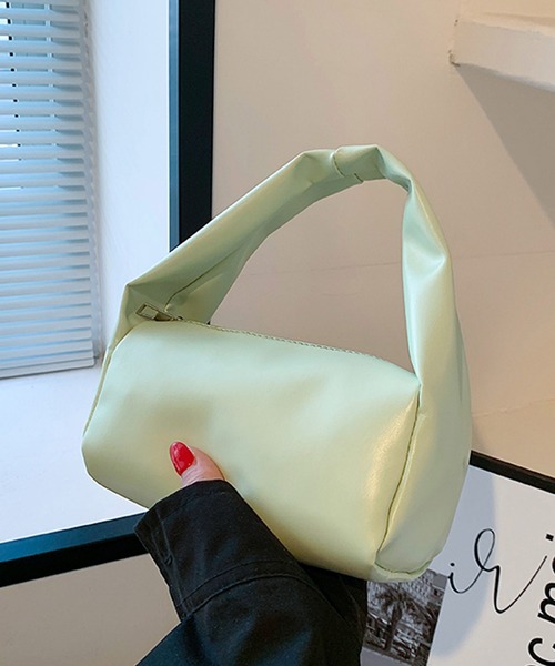 shopnikoniko（ショップニコニコ）の「ワンハンドル ミニポーチバッグ（ハンドバッグ・レディース・ベージュ/ホワイト/ピンク/グリーン/ブラック・フリー）」の5枚目の写真