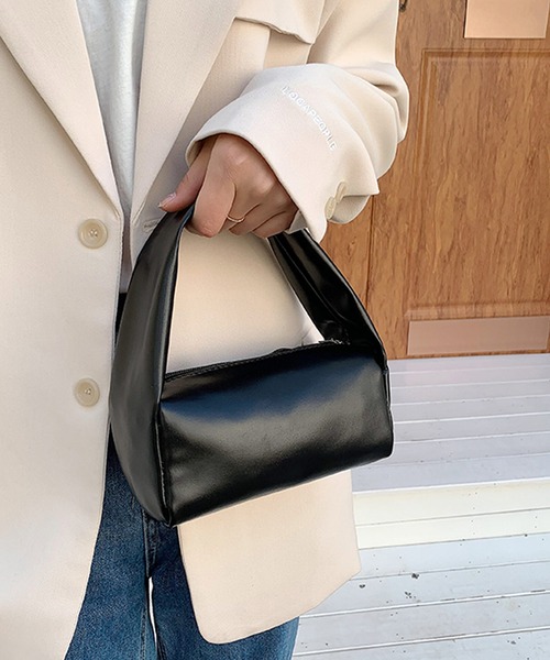 shopnikoniko（ショップニコニコ）の「ワンハンドル ミニポーチバッグ（ハンドバッグ・レディース・ベージュ/ホワイト/ピンク/グリーン/ブラック・フリー）」の8枚目の写真