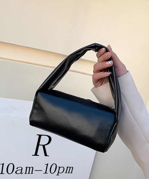 shopnikoniko（ショップニコニコ）の「ワンハンドル ミニポーチバッグ（ハンドバッグ・レディース・ベージュ/ホワイト/ピンク/グリーン/ブラック・フリー）」の6枚目の写真