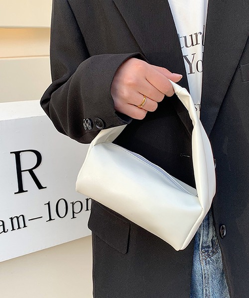 shopnikoniko（ショップニコニコ）の「ワンハンドル ミニポーチバッグ（ハンドバッグ・レディース・ベージュ/ホワイト/ピンク/グリーン/ブラック・フリー）」の16枚目の写真