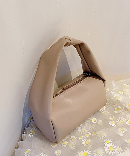 shopnikoniko（ショップニコニコ）の「ワンハンドル ミニポーチバッグ（ハンドバッグ・レディース・ベージュ/ホワイト/ピンク/グリーン/ブラック・フリー）」の13枚目の写真