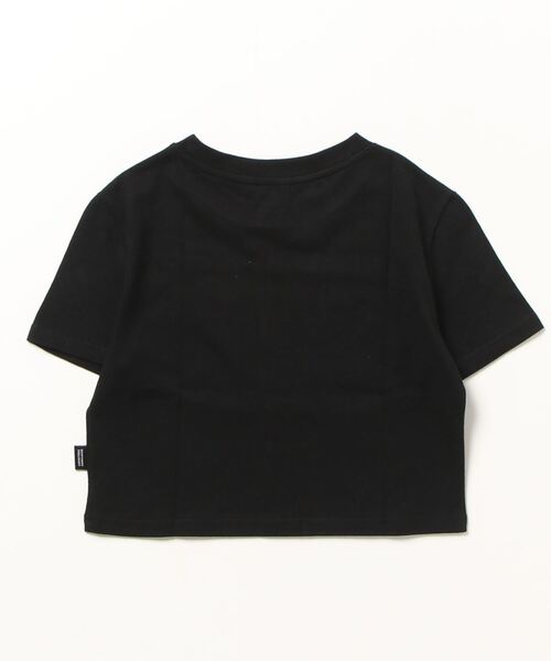 LUVISTRUE（ラヴイズトゥルー）の「A'GEM/9 × .kom 『LUV IS TRUE/ラブ イズ トゥルー』VS PICKY CROP TEE/ピッキークロップ  半袖カットソー（Tシャツ/カットソー・レディース・ブラック/ホワイト・FREE）」の3枚目の写真
