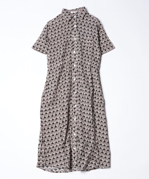 sandy（サンディー）の「【sandy】プリントロングワンピース（ワンピース・レディース・マスタード/パープル/グリーン/ブラック・FREE）」の2枚目の写真