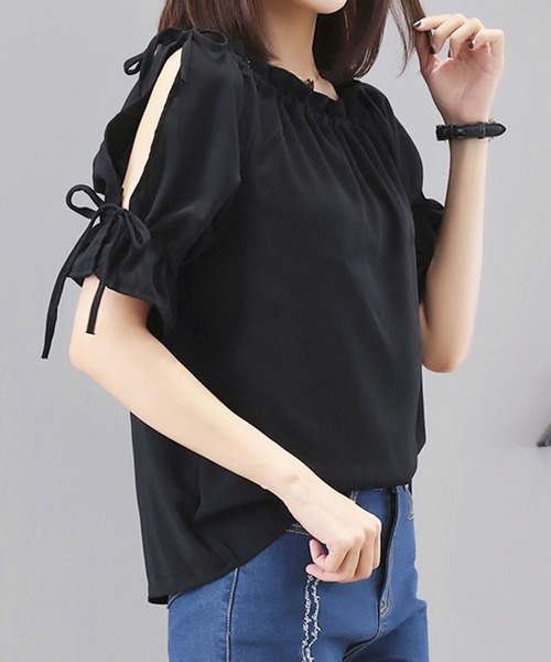 現行人気❇︎マーレット オフショルダーブラウス 定価6.9万 スモッキング S org.jpg