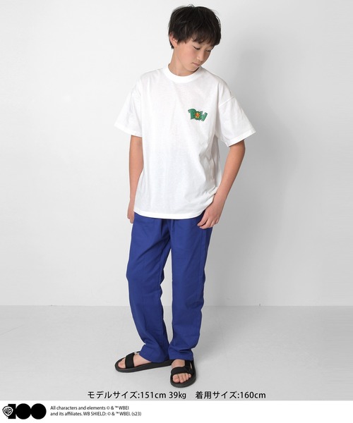 GLAZOS（グラソス）の「【Warner Bros.】ワーナーブラザース100周年限定バックプリント半袖Tシャツ（Tシャツ/カットソー・キッズ・キナリ/ホワイト/オフホワイト・140cm/150cm/160cm/170cm）」の16枚目の写真