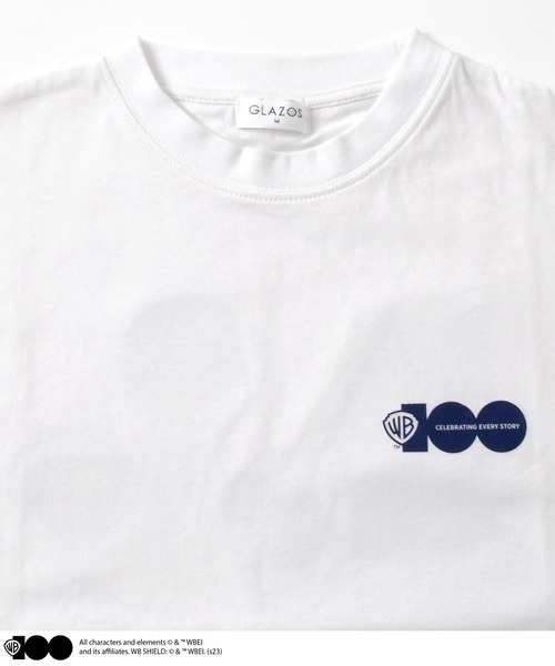 GLAZOS（グラソス）の「【Warner Bros.】ワーナーブラザース100周年限定バックプリント半袖Tシャツ（Tシャツ/カットソー・キッズ・キナリ/ホワイト/オフホワイト・140cm/150cm/160cm/170cm）」の19枚目の写真