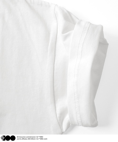 GLAZOS（グラソス）の「【Warner Bros.】ワーナーブラザース100周年限定バックプリント半袖Tシャツ（Tシャツ/カットソー・キッズ・キナリ/ホワイト/オフホワイト・140cm/150cm/160cm/170cm）」の21枚目の写真