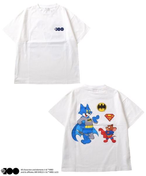 GLAZOS（グラソス）の「【Warner Bros.】ワーナーブラザース100周年限定バックプリント半袖Tシャツ（Tシャツ/カットソー・キッズ・キナリ/ホワイト/オフホワイト・140cm/150cm/160cm/170cm）」の5枚目の写真