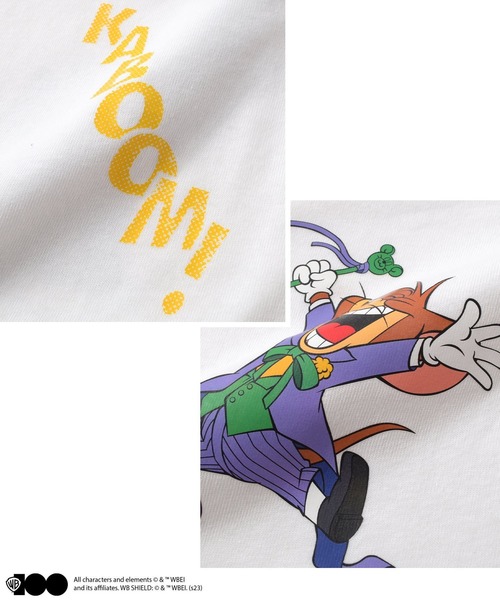 GLAZOS（グラソス）の「【Warner Bros.】ワーナーブラザース100周年限定バックプリント半袖Tシャツ（Tシャツ/カットソー・キッズ・キナリ/ホワイト/オフホワイト・140cm/150cm/160cm/170cm）」の8枚目の写真