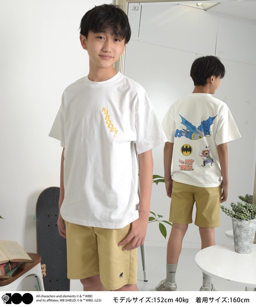 GLAZOS（グラソス）の「【Warner Bros.】ワーナーブラザース100周年限定バックプリント半袖Tシャツ（Tシャツ/カットソー・キッズ・キナリ/ホワイト/オフホワイト・140cm/150cm/160cm/170cm）」の14枚目の写真