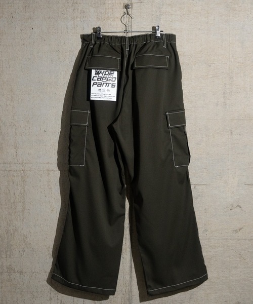 JOHN'S CLOSET(ジョンズクローゼット)の「【13】ナチュラルストレッチ ステッチング ワイドカーゴパンツ(カーゴパンツ・メンズ・オリーブ/ブラック/オフホワイト・MEDIUM/LARGE)」の19枚目の写真