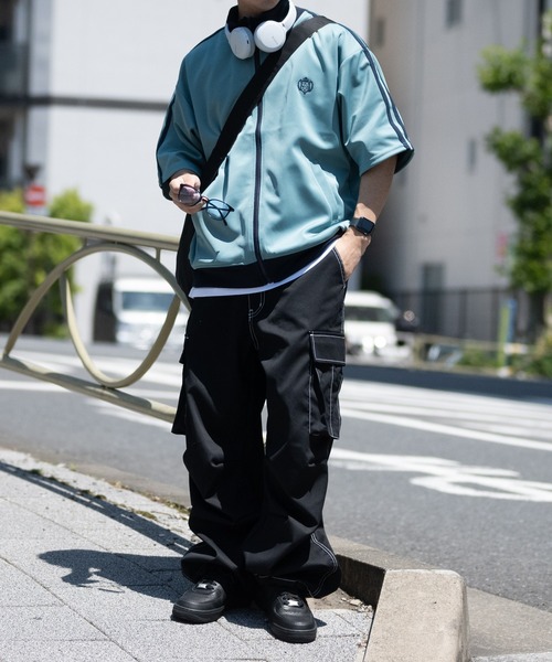 JOHN'S CLOSET(ジョンズクローゼット)の「【13】ナチュラルストレッチ ステッチング ワイドカーゴパンツ(カーゴパンツ・メンズ・オリーブ/ブラック/オフホワイト・MEDIUM/LARGE)」の21枚目の写真