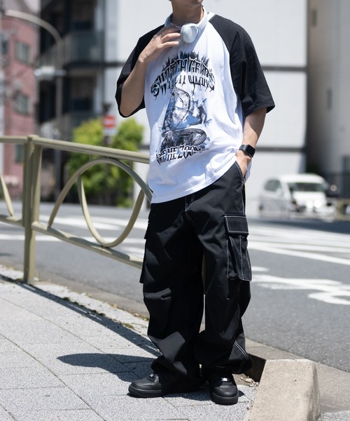 JOHN'S CLOSET(ジョンズクローゼット)の「【13】ナチュラルストレッチ ステッチング ワイドカーゴパンツ(カーゴパンツ・メンズ・オリーブ/ブラック/オフホワイト・MEDIUM/LARGE)」の13枚目の写真