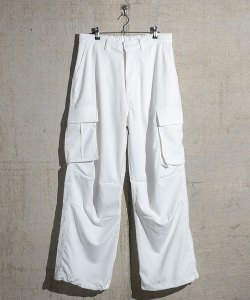 JOHN'S CLOSET(ジョンズクローゼット)の「【13】ナチュラルストレッチ ステッチング ワイドカーゴパンツ(カーゴパンツ・メンズ・オリーブ/ブラック/オフホワイト・MEDIUM/LARGE)」の11枚目の写真