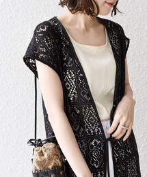 セール】ELLE BLUE:〈洗濯機可能〉ピンク パネル ワンピース  