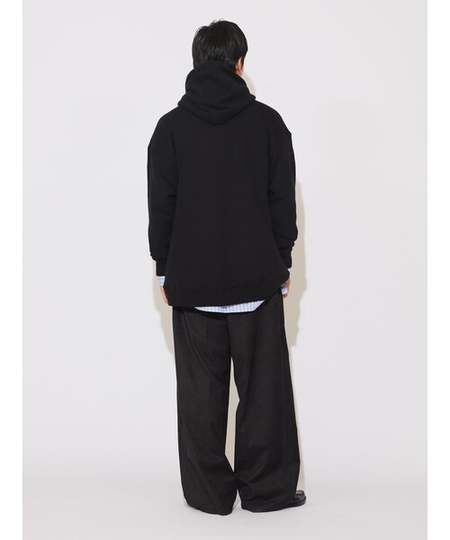 MIDIUMISOLID(ミディウミソリッド)の「MIDIUMISOLID Men’s フード付きプルオーバー(Tシャツ/カットソー・メンズ・ベージュ/ブラック/オフホワイト・48)」の16枚目の写真