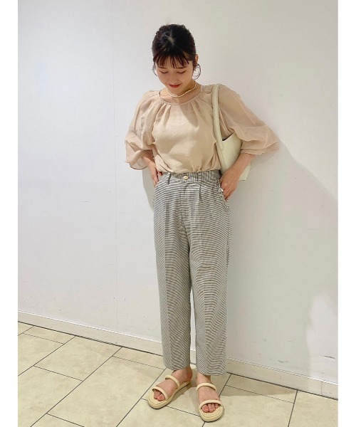 flower（フラワー）の「スローリボンブラウス（シャツ/ブラウス・レディース・グレー/ベージュ・FREE）」の15枚目の写真