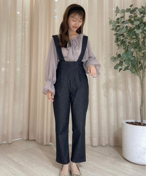 flower（フラワー）の「スローリボンブラウス（シャツ/ブラウス・レディース・グレー/ベージュ・FREE）」の7枚目の写真