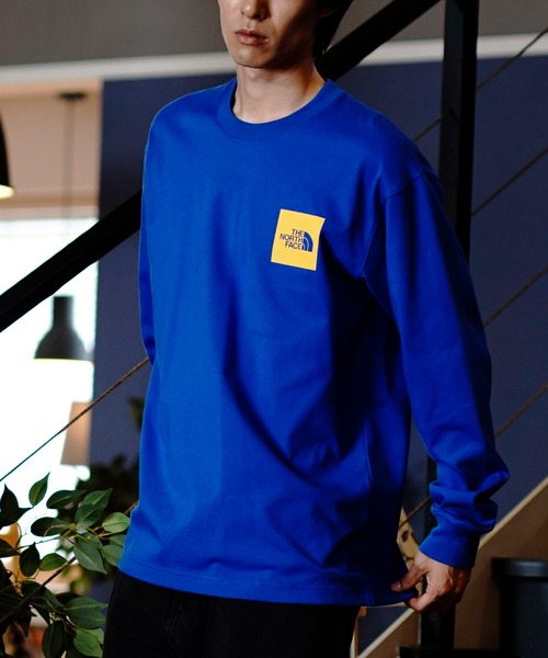 THE NORTH FACE/ザ・ノース・フェイス L/S SQUARE LOGO TEE 長袖T
