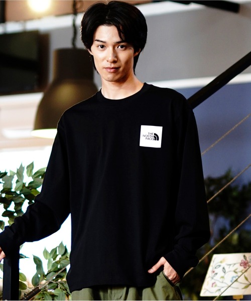 THE NORTH FACE/ザ・ノース・フェイス L/S SQUARE LOGO TEE 長袖