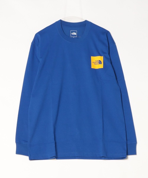 THE NORTH FACE（ザノースフェイス）の「THE NORTH FACE/ザ・ノース・フェイス L/S SQUARE LOGO TEE 長袖Tシャツ/ロンT ワンポイント UVケア NT82334（Tシャツ/カットソー・メンズ・ホワイト/ブラック/グレイッシュブルー/ミックスグレー/ベージュ/ブルー・L/XL/S/M/XXL）」の21枚目の写真
