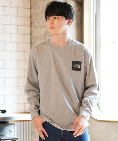 THE NORTH FACE/ザ・ノース・フェイス L/S SQUARE LOGO TEE 長袖