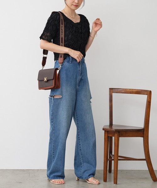 one after another NICE CLAUP(ワンアフターアナザーナイスクラップ)の「マルチWAYショルダーバッグ/携帯ストラップ付(ショルダーバッグ・レディース・アイボリー/ブラック/ブラウン・FREE)」の10枚目の写真