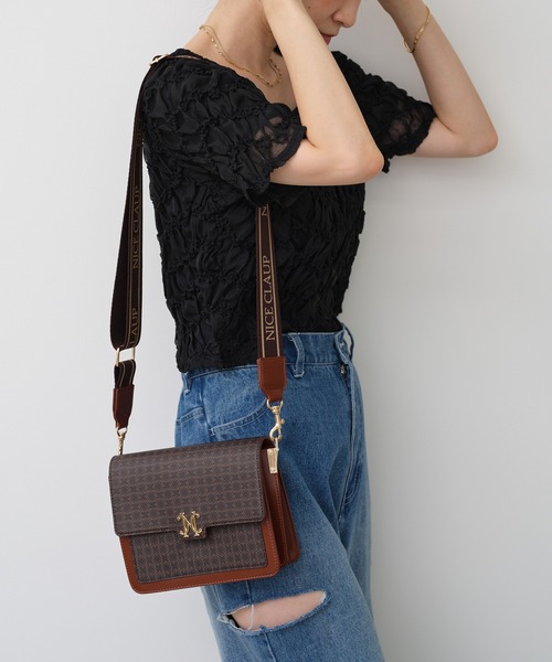 one after another NICE CLAUP(ワンアフターアナザーナイスクラップ)の「マルチWAYショルダーバッグ/携帯ストラップ付(ショルダーバッグ・レディース・アイボリー/ブラック/ブラウン・FREE)」の11枚目の写真