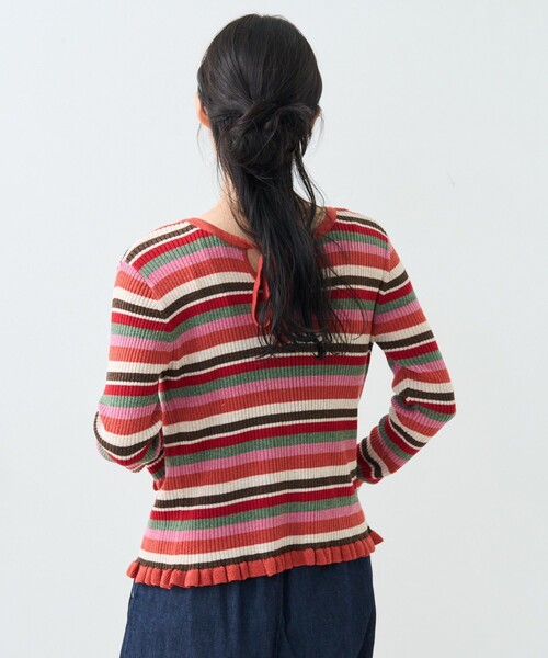 FREAK'S STORE(フリークスストア)の「ウォッシャブル ラメ ニット リボン 2way カーディガン/洗えるニット(カーディガン/ボレロ・レディース・ブルー/レッド/ピンク・フリ-)」の16枚目の写真