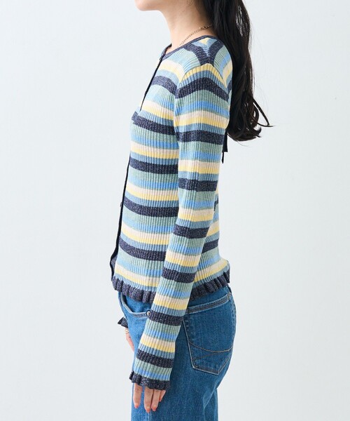 FREAK'S STORE(フリークスストア)の「ウォッシャブル ラメ ニット リボン 2way カーディガン/洗えるニット(カーディガン/ボレロ・レディース・ブルー/レッド/ピンク・フリ-)」の21枚目の写真