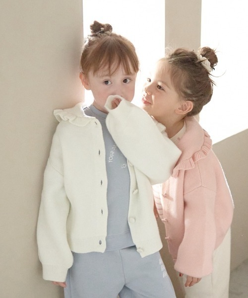 オケージョン】フリル衿付きカーディガン（スーツセット）｜Lycee mine