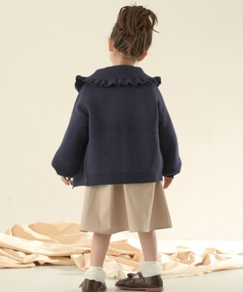 オケージョン】フリル衿付きカーディガン（スーツセット）｜Lycee mine