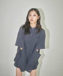 ANDGEEBEE | UNISEX スタンドネックボタンシャツ(シャツ/ブラウス)