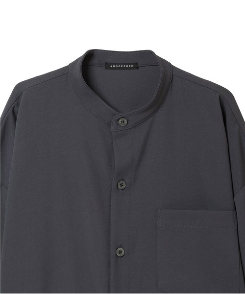 ANDGEEBEE（アンジービー）の「UNISEX スタンドネックボタンシャツ（シャツ/ブラウス・レディース・ホワイト/チャコールグレー・X-LARGE）」の19枚目の写真