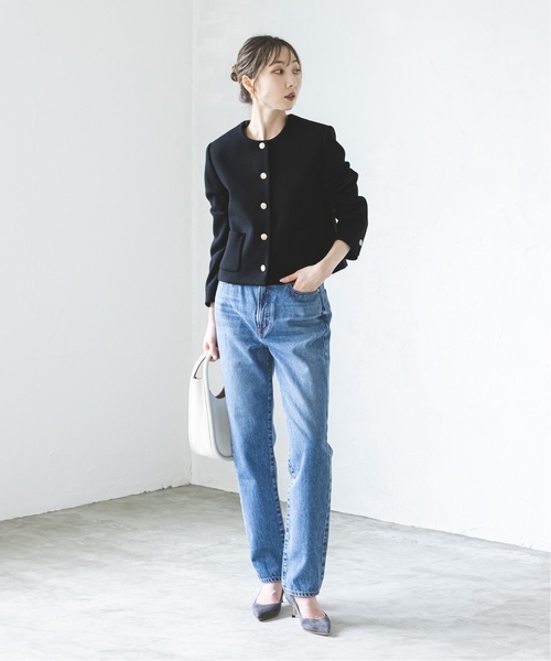 noble ビンテージメルトンショートジャケット　ネイビー noble ビンテージメルトンショートジャケット ネイビー Noble