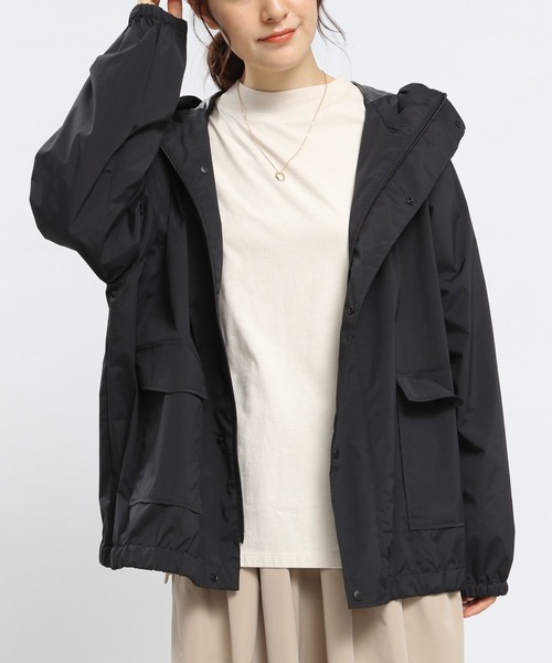 GLOBAL WORK Smile Seed Store（グローバルワーク スマイルシードストア）の「レインブルゾン/975909（ブルゾン・レディース・ブラック/ライトグレー/ダークカーキ・LARGE/MEDIUM/SMALL）」の2枚目の写真