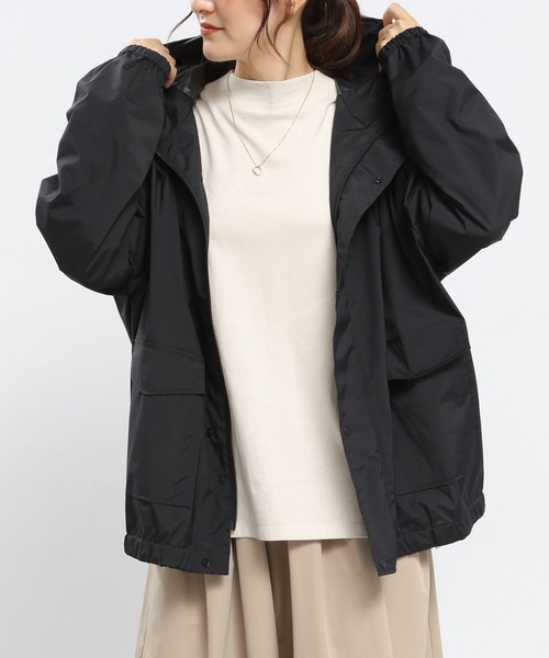 GLOBAL WORK Smile Seed Store（グローバルワーク スマイルシードストア）の「レインブルゾン/975909（ブルゾン・レディース・ブラック/ライトグレー/ダークカーキ・LARGE/MEDIUM/SMALL）」の7枚目の写真