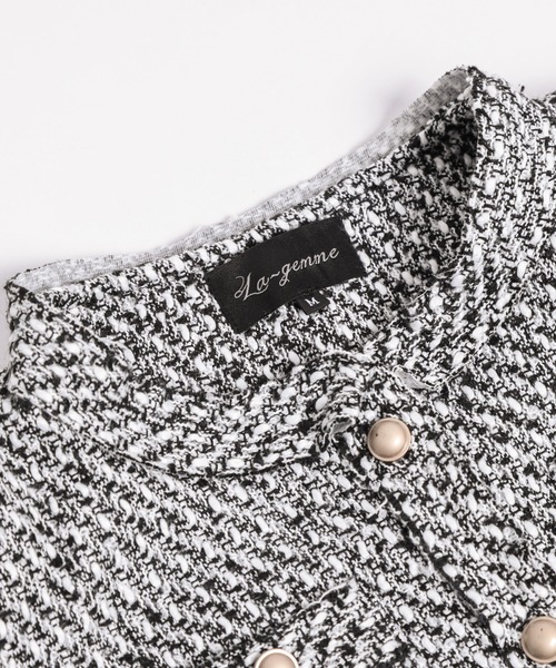 AMELY(エミリー)の「ツイードジャケット(その他アウター・レディース・ブラック/ブラック系その他・L/M)」の12枚目の写真