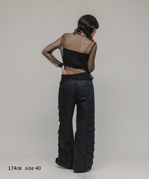 M TO R（ムウトアール）の「［PANTS］SUPER POCKET BUGGY PANTS UNISEX（その他パンツ・レディース・ブラック/ベージュ・40/38/36）」の4枚目の写真
