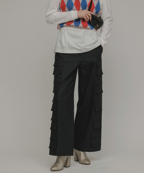 M TO R（ムウトアール）の「［PANTS］SUPER POCKET BUGGY PANTS UNISEX（その他パンツ・レディース・ブラック/ベージュ・40/38/36）」の7枚目の写真